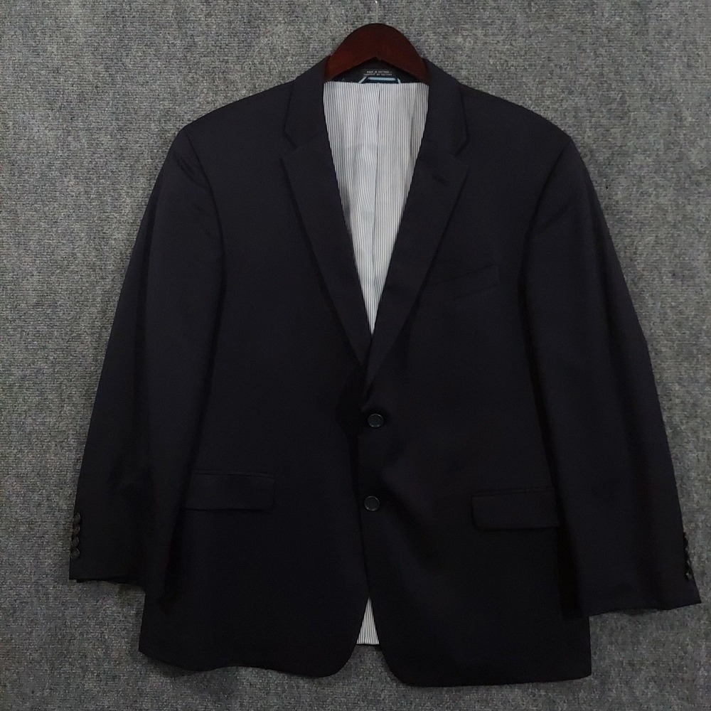 Tommy Hilfiger Blazer Sport Coat Mens 42R Blue Wool Two Button Dress Formal